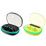 Wireless Bluetooth Earphones with Noise Reduction and Power Bank Function - Black - Side View