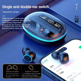 Wireless Bluetooth Earphones with Noise Reduction and Power Bank Function - Black - Extra Image