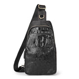 Leather Men Crossbody Bag - Coffee - Extra Image