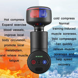 Brushless Massager With Hot Compress For Muscle Relaxation - Rear View