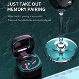 Wireless Bone Conduction Earphone with Bluetooth 5.0 - Black - Close-Up Angle