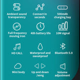 Wireless Bone Conduction Earphone with Bluetooth 5.0 - Black - Extra Image