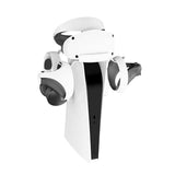 Ps5 / Psvr2 Headphone Storage Bracket With Charging Cable And Indicator Light - White - 45-Degree Angle