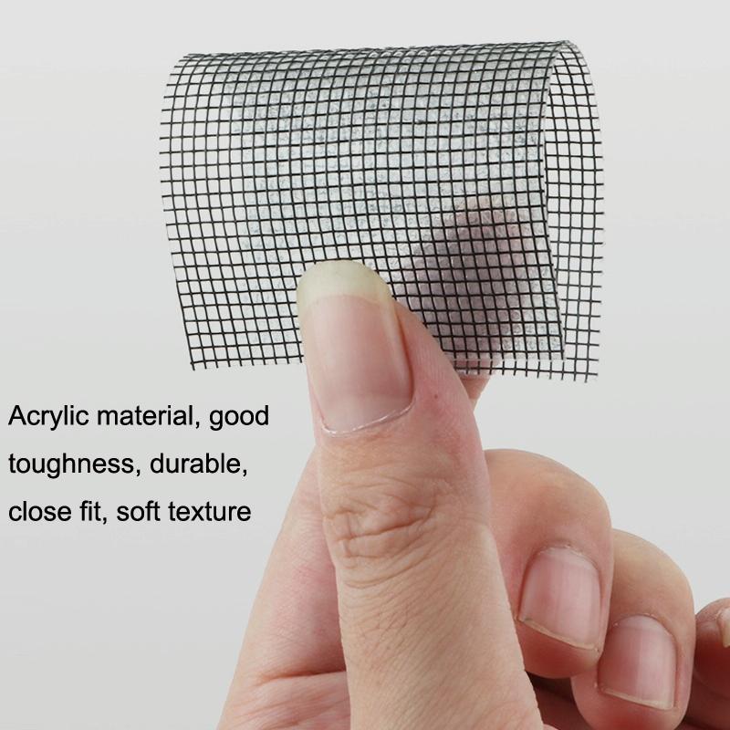 Anti-mosquito Door Curtain Net for Window Repair - Gray