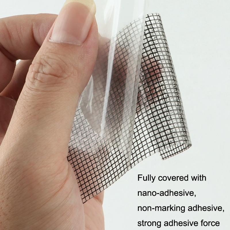 Anti-mosquito Door Curtain Net for Window Repair - Gray