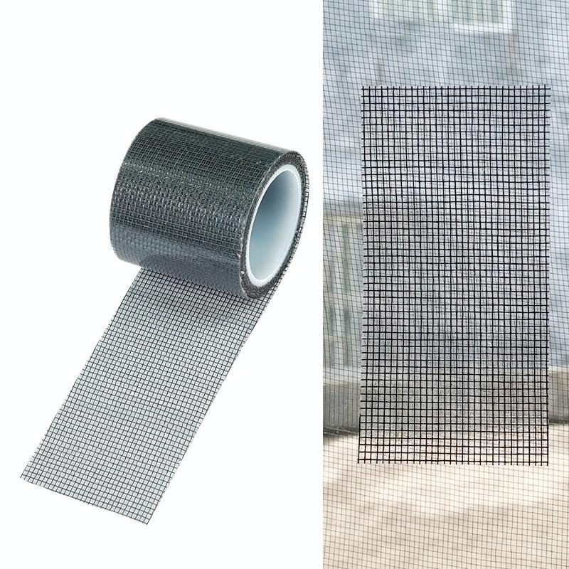 Anti-mosquito Door Curtain Net for Window Repair - Gray