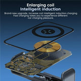 High Power Car Wireless Charger with Phone Bracket - Transparent 66w - Rear View