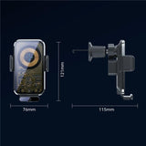 High Power Car Wireless Charger with Phone Bracket - Transparent 66w - Extra Image