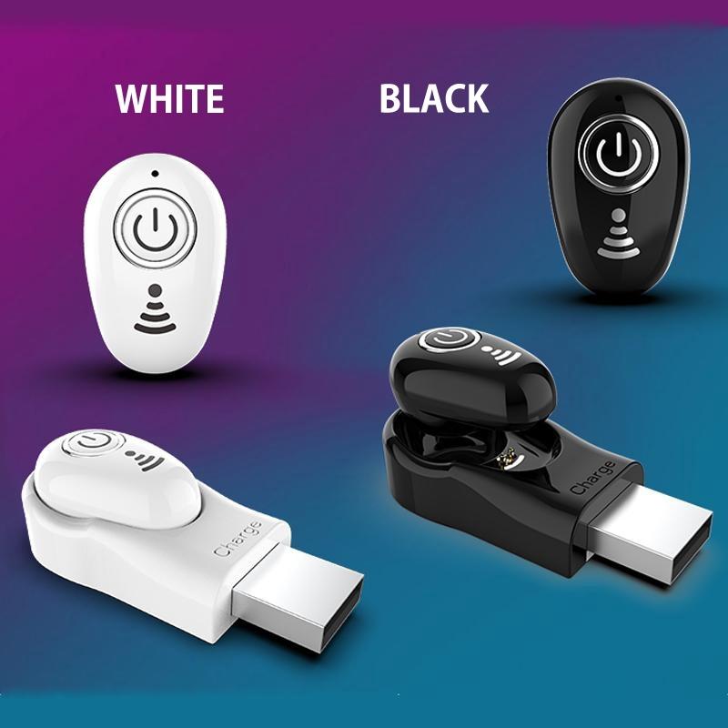 Mini Bluetooth Earphone with Mic - S650 Gen 2 - Black