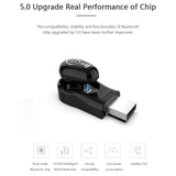 Mini Bluetooth Earphone with Mic - S650 Gen 2 - Black - Rear View