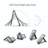 Foldable Metal Laptop Stand for Cooling and Ergonomic - Gray - Extra Image