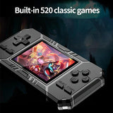 520 Classic Games Handheld Console With 3.0 Screen For S8 - Blue - 45-Degree Angle