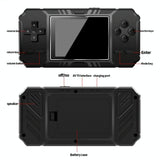 520 Classic Games Handheld Console With 3.0 Screen For S8 - Blue - Low Angle