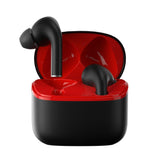 Wireless Sport Earphones with Touch Control and Mic - Bluetooth 5.0 Stereo Bass - Black - Front View