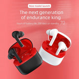 Wireless Sport Earphones with Touch Control and Mic - Bluetooth 5.0 Stereo Bass - Black - Extra Image