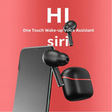 Wireless Sport Earphones with Touch Control and Mic - Bluetooth 5.0 Stereo Bass - Black - Extra Image