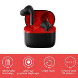 Wireless Sport Earphones with Touch Control and Mic - Bluetooth 5.0 Stereo Bass - Black - Extra Image