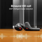 Wireless Sport Earphones with Touch Control and Mic - Bluetooth 5.0 Stereo Bass - Black - Extra Image