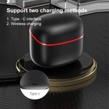 Wireless Sport Earphones with Touch Control and Mic - Bluetooth 5.0 Stereo Bass - Black - Extra Image