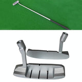 Kids Golf Putter Head - Single-sided Zinc Alloy Practice Putter - Silver - Front View