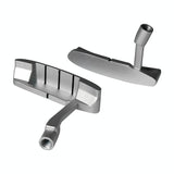 Kids Golf Putter Head - Single-sided Zinc Alloy Practice Putter - Silver - Top-Down View