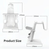 Universal Vr Headset Stand for Apple Vision Pro and Meta Quest 3 2 - Close-Up Angle