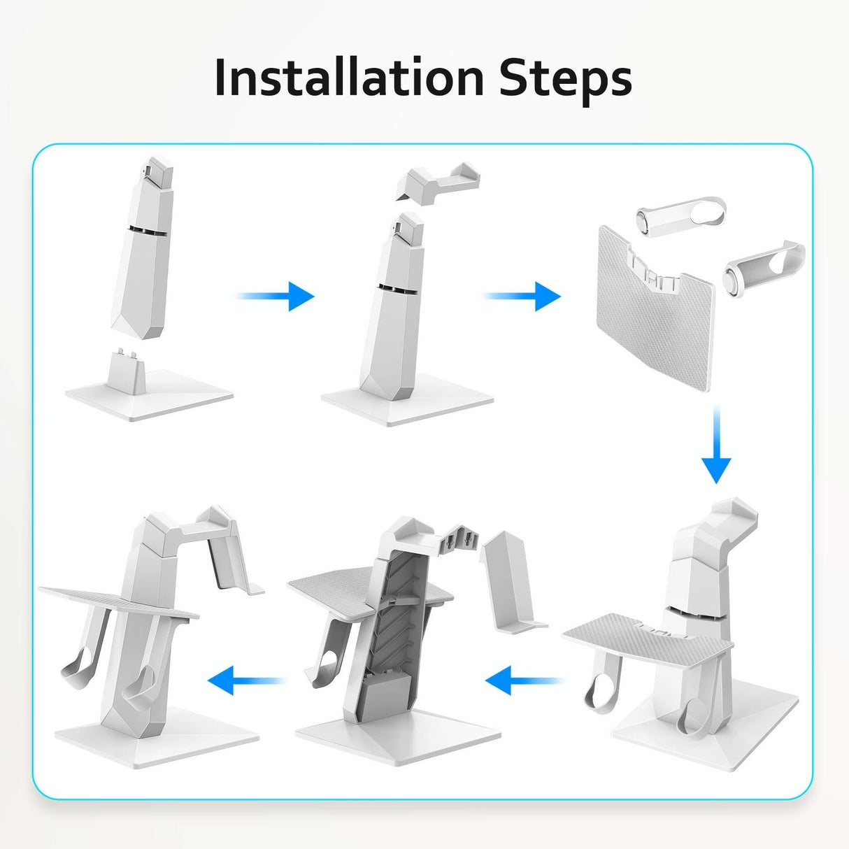 Universal Vr Headset Stand for Apple Vision Pro and Meta Quest 3 2