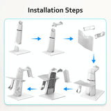 Universal Vr Headset Stand for Apple Vision Pro and Meta Quest 3 2 - Low Angle
