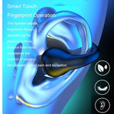 Wireless Noise-cancelling Bluetooth Earbuds with Led Display - White
