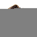 Double Layer Zipper Wallet Multi Card Slot Large Capacity Rhombus Design - Beige - Rear View