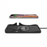 2-in-1 Non-slip Wireless Charger for C7 Car Navigation - Black - Front View