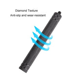 Aluminum Alloy Extension Rod with Diamond Texture - Top-Down View