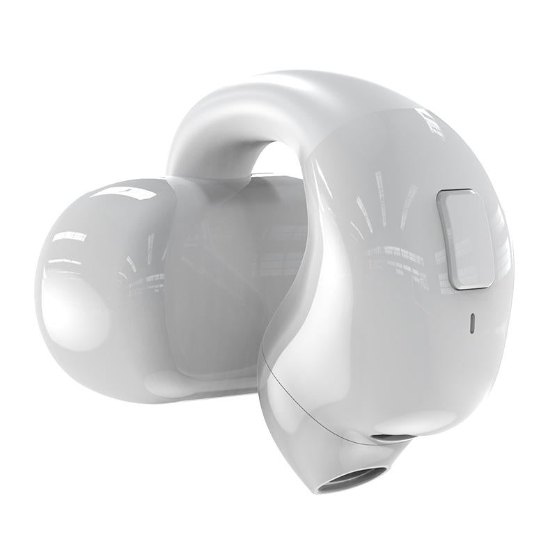 Wireless Clip-on Bluetooth Earphone for Sports and Gaming - Black