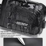 Usb Shoulder Bag For Men Portable & Stylish Outdoor Messenger Black - Close-Up Angle