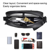Usb Shoulder Bag For Men Portable & Stylish Outdoor Messenger Black - Extra Image
