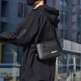 Usb Shoulder Bag For Men Portable & Stylish Outdoor Messenger Black - Extra Image