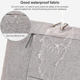 Portable Laptop Handbag - Fits 15.4-16 Inch - Casual Design - Grey - 45-Degree Angle