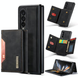 For Samsung Galaxy Z Fold4 5G Multi-Card Phone Case - Fits Dg.Ming M2 Series - Green - Front View