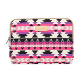 12 Inch Lingge Laptop Liner Bag - Pattern Design - Green Pattern Diamond Lattice - Low Angle