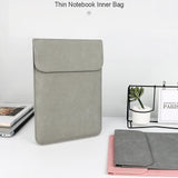 13.3 Inch Ultra-thin Notebook Liner Bag with Small Bag - Perfect for On-the-go - Pink - Top-Down View
