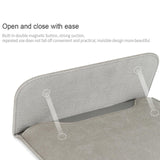 13.3 Inch Ultra-thin Notebook Liner Bag with Small Bag - Perfect for On-the-go - Pink - Rear View