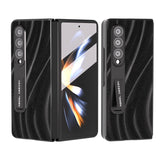 For Samsung Galaxy Z Fold4 5G Galactic Pattern Phone Case - Integrated Protection - Grey - Close-Up Angle