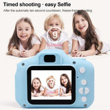 Mini Children Camera with 2.0 Lcd Screen - 800w Single Camera - Black - Rear View