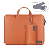15 Inch Waterproof Laptop Bag with Power Pack and Inner Pouch - Brown