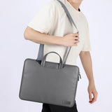 15 Inch Waterproof Laptop Bag with Power Pack and Inner Pouch - Brown