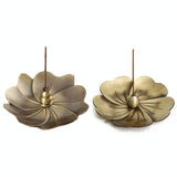 Vintage Sandalwood Incense Burner - Creative Alloy Holder for Bedroom - Bronze - Side View