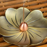 Vintage Sandalwood Incense Burner - Creative Alloy Holder for Bedroom - Bronze - Rear View