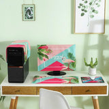Universal 3-in-1 Desktop Pc Dust Cover - Fits 20-22 Inch - Flamingo - Extra Image