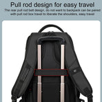 Waterproof Double Shoulder Backpack With Usb Black - 19 Inch