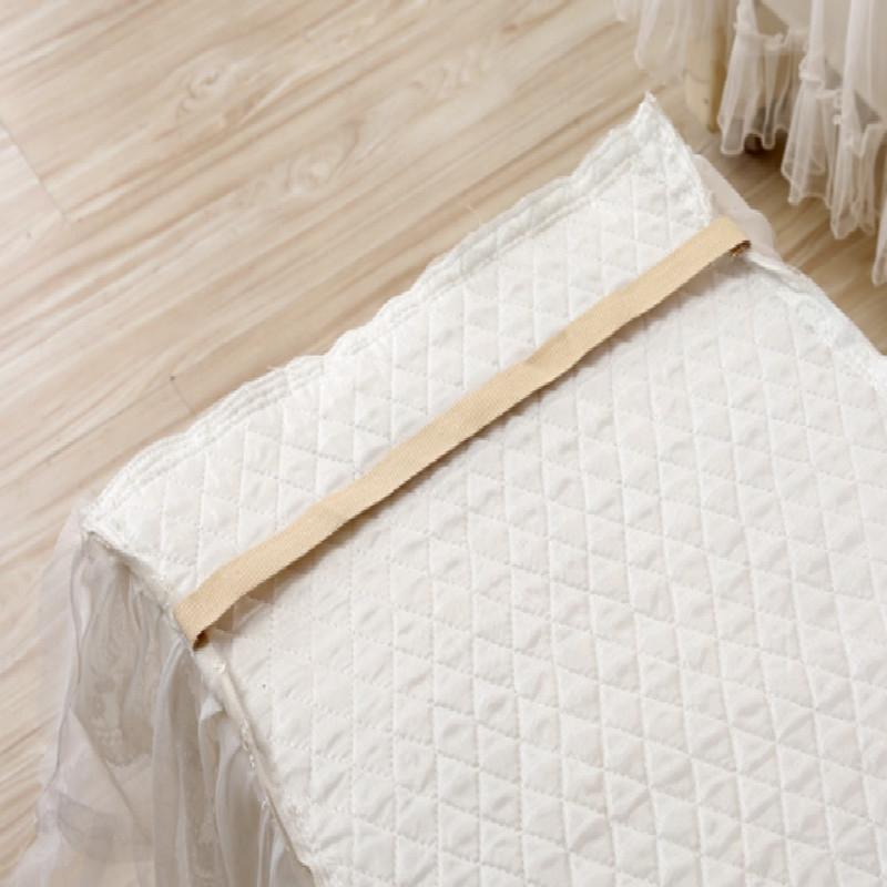 White Lace Piano Dust Cover - Embroidered Full Size Double Seats 153x33x120